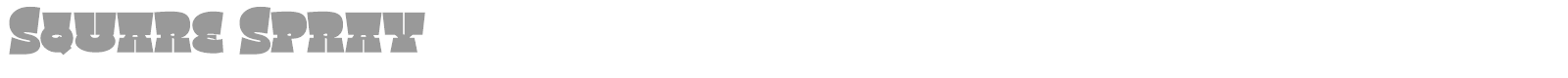 Square Spray font preview